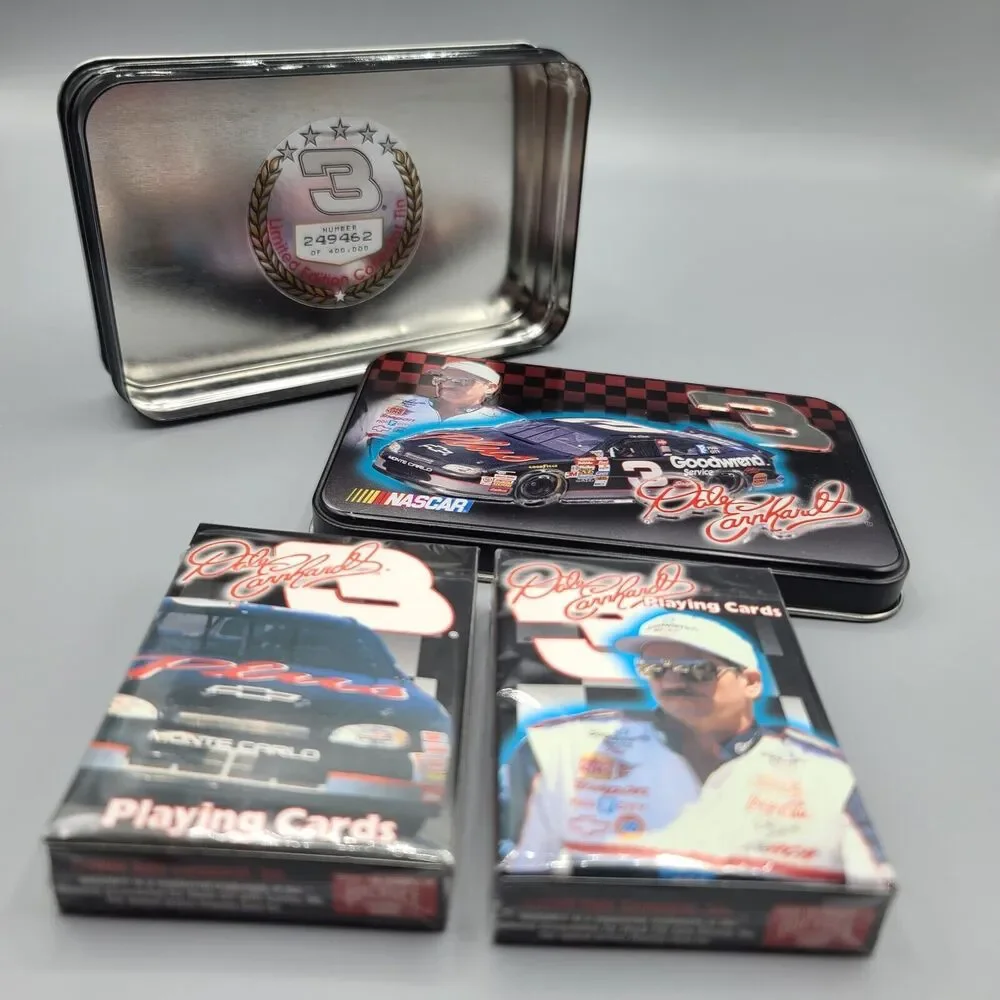Dale Earnhardt 3 Numbered Ltd Edition Collectible Tin 2 Decks Playing Cards 1999